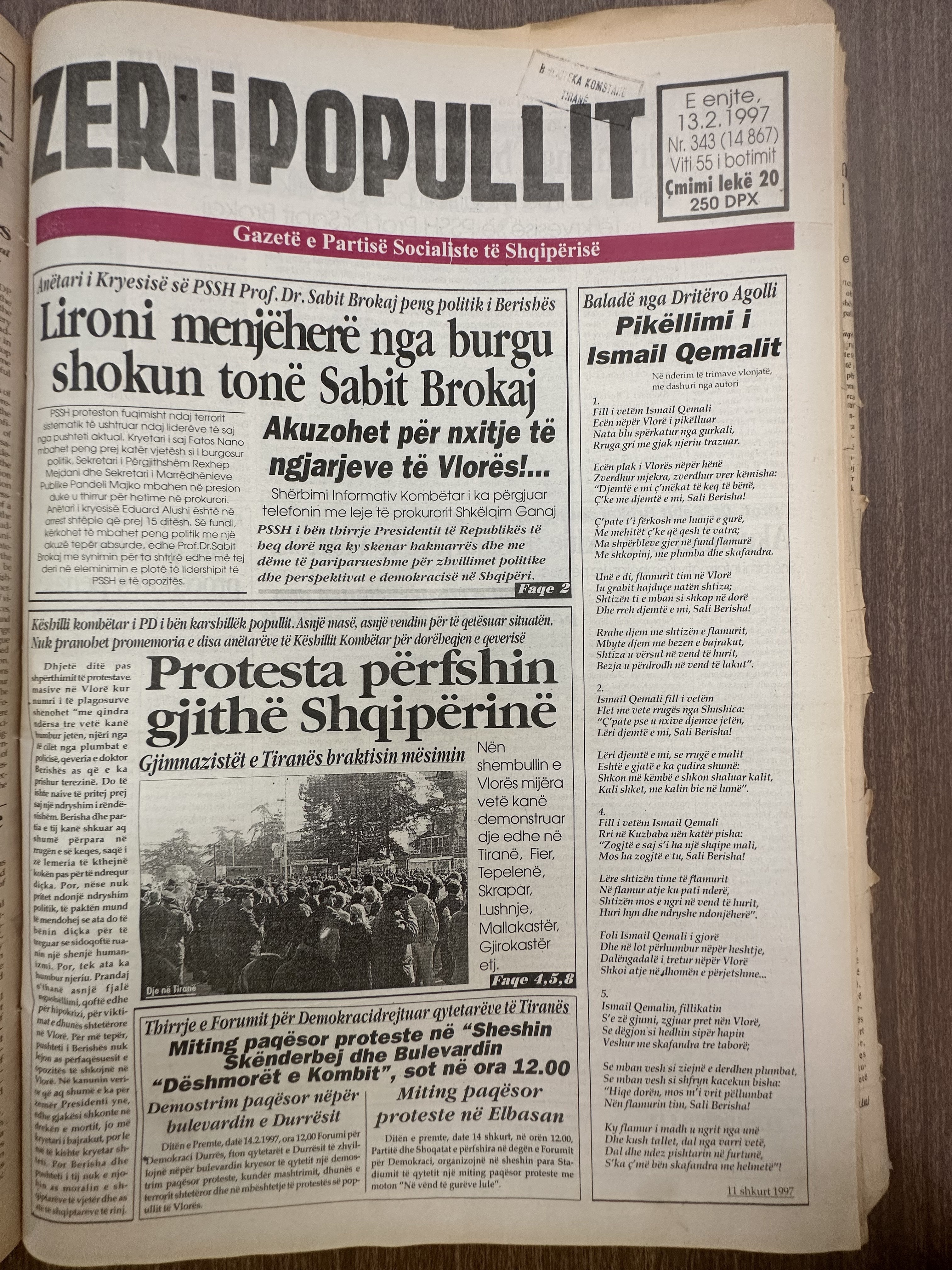 Zëri i Popullit 1997-02-13